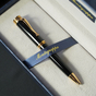 Шариковая ручка «Ducale» (черная с позолотой)