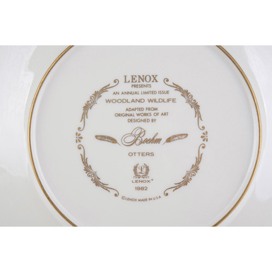 collectible plates in the gift shop