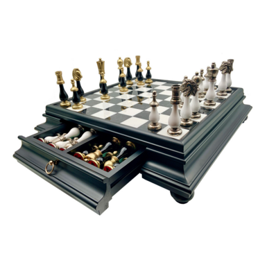 chess with marble board
