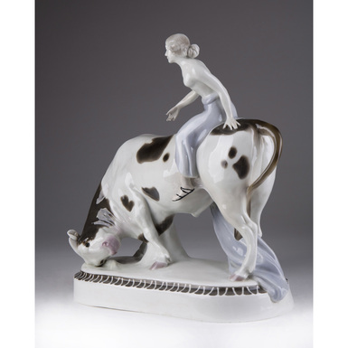 уникальная статуэтка от Plaue Porcelain Manufactory