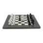 chess with wooden board