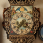 настінний годинник з бронзою