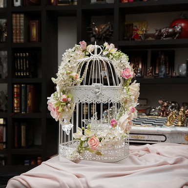 клетка с цветами