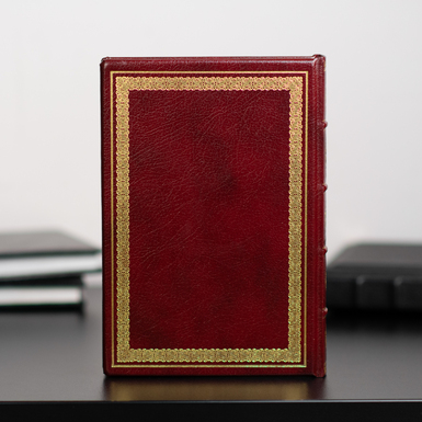 Diary in leather cover