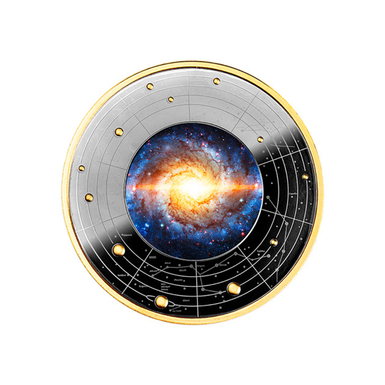 Срібна монета "Galaxy"