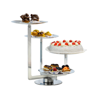 steel cake stand