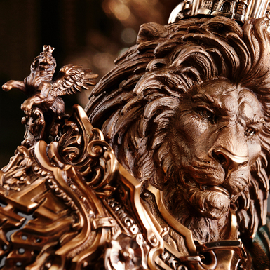 бронзовая статуэтка льва