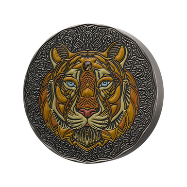 Срібна монета "Panthera tigris", 1000 седи