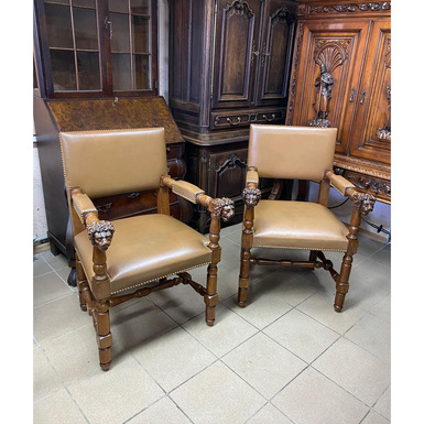 Pair of armchairs "Lion"
