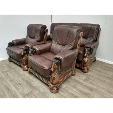 Set - sofa and 2 armchairs 