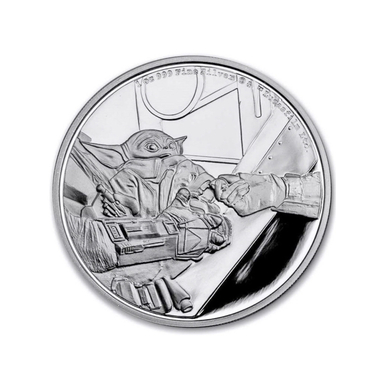 Срібна монета «Star Wars: Grogu», 2 долара
