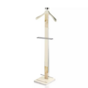 Floor hanger in stainless steel and natural horn "Levanzo - ivory" by Arca Horn