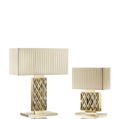 Table lamp in natural horn by Arca Horn