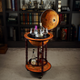 Floor standing mini-bar in the form of a globe 