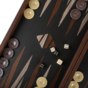 Backgammon brown with black lux