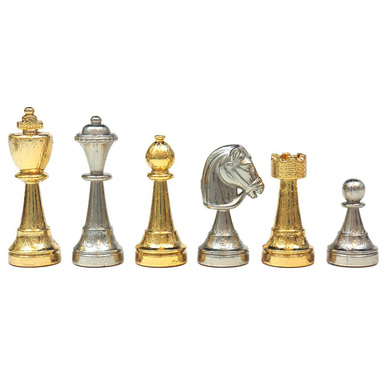 original chess in gold-silver color