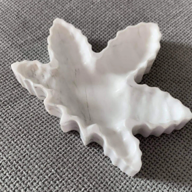 Ashtray made in the shape of a leaf for present