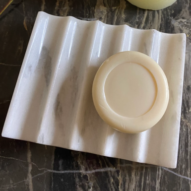 Soap dish made of marble for present