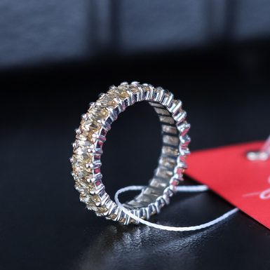 Серебряное кольцо с фианитами "Carat"