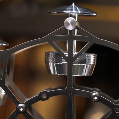 wow video Двигун Стірлінга з колесом огляду від Böhm