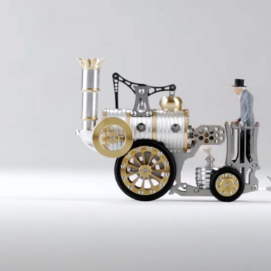 wow video Stirling locomotive "Rocket" by Böhm