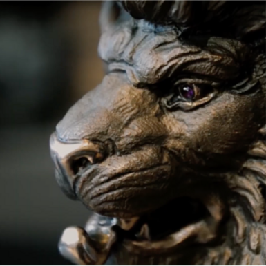 wow video Скульптура «Лев» від Петра Озюменко