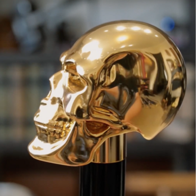  wow video Pasotti трость «Golden Skull»