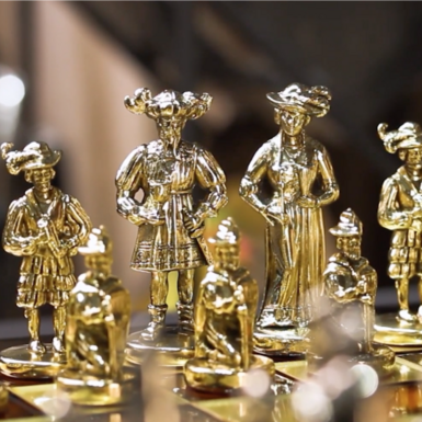 wow video Шахматный набор «Мушкетеры» от Manopoulos (44x44 см)