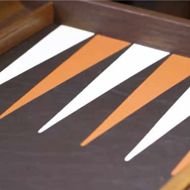 wow video Backgammon "Elegance" in leather case  by Manopoulos 
