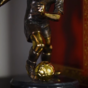 wow video Vizuri sculpture "Football player with the ball"