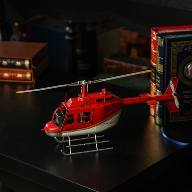 металличская модель вертолёта
