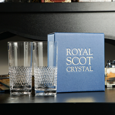 a set of glasses made of crystal