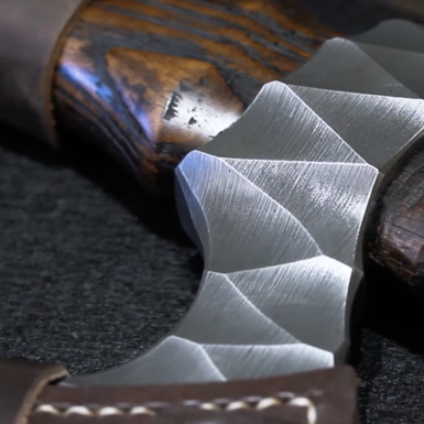wow video Handmade ax "Viking heart" from Topor & Molot