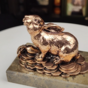 wow video Handmade figurine "Money rabbit" (bronze)