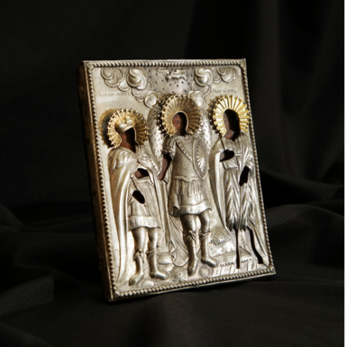 icon of three saints