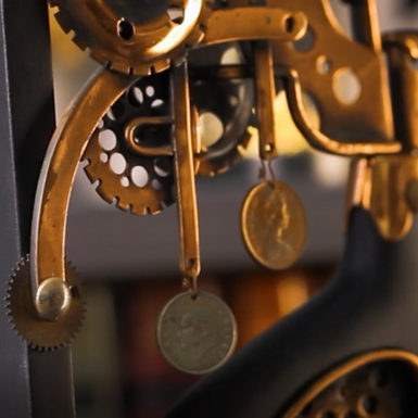 wow video Author's steampunk sculpture "Success Time" by Vyacheslav Didkovsky