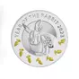 серебряная монета кролик с морковкой