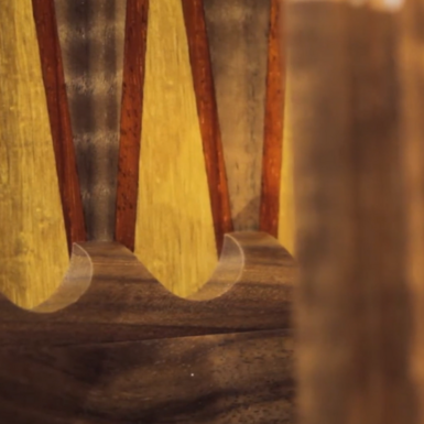 wow video "Author's" walnut backgammon from KADUN