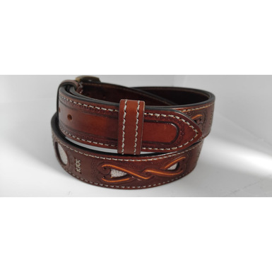 handmade leather belt photo