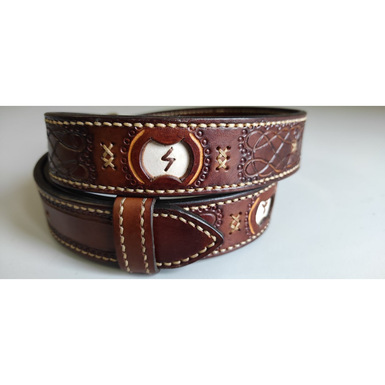 Viking leather handmade belt "Baldur" photo