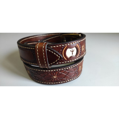 handmade leather belt photo