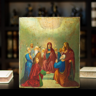 Купити старовинну ікону «Зібрання Святого Духа»