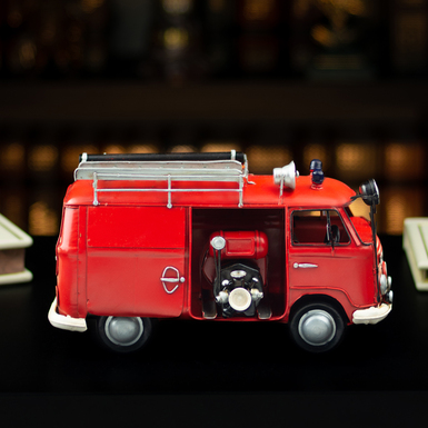 Металлическая модель пожарной машины VW Bulli T2 фото