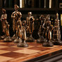 unique chess and figurine in Ukrainian style photo