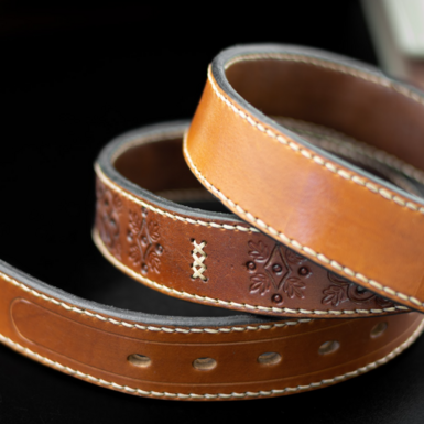 belt made of leather photo