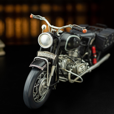 Motorcycle model in retro style photo