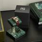 watch stand in branded packaging photo