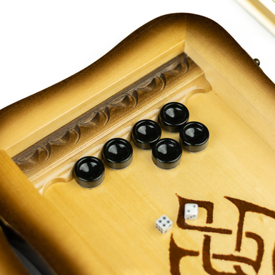 Backgammon made of wood photo