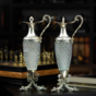 A pair of wine decanters photo