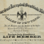 document of admission to the New York Masonic lodge photo